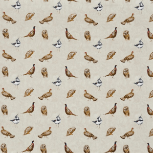 Prestigious Wild Birds Putty Fabric